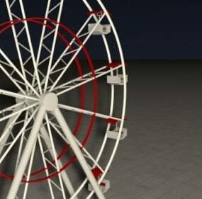 Model 3d Taman Permainan Roda Ferris