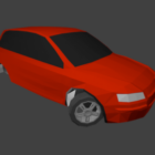 Fiat Stilo punainen auto