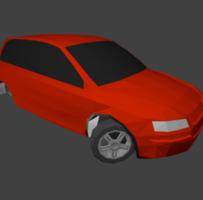 Fiat Stilo Red Car 3d model