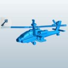 Fighter Helicopter Lowpoly
