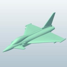 लड़ाकू जेट Lowpoly विमान 3डी मॉडल