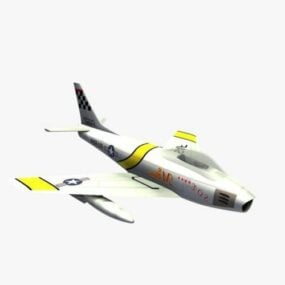 Mô hình máy bay chiến đấu phản lực 3d
