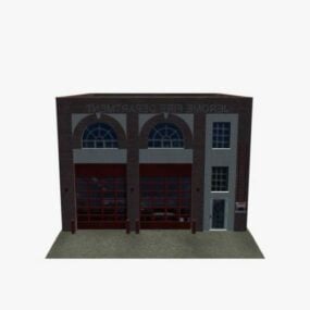 Brandweergebouw 3D-model