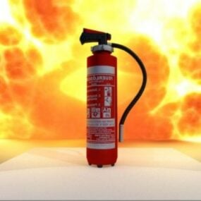 Red Fire Extinguisher V1 3d model