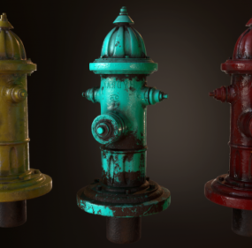Street Fire Hydrant V1 דגם 3d