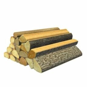 Palivové dřevo Stack Logs 3D model
