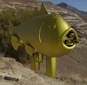 Zvířecí ryby Akvarijní ryby kolekce 3D model