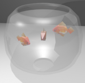 Model Mangkuk Ikan 3d