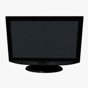 Flad tv-skærm 3d-model