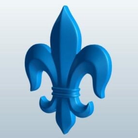 Fleur De Lis Symbol 3D-malli