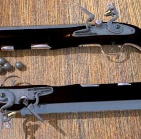 Flintlock Gun 3d model