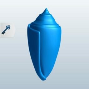 Coquille de cône de mer modèle 3D