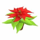 Red Flower Lowpoly