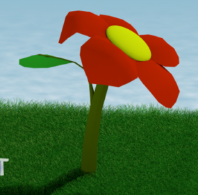 Flower Cartoon 3d model