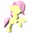Fluttershy Character Lowpoly