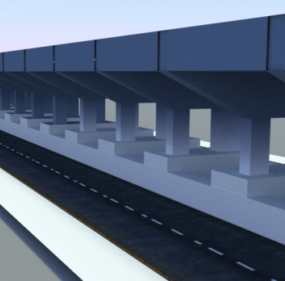 Viaduct wegverkeer 3D-model