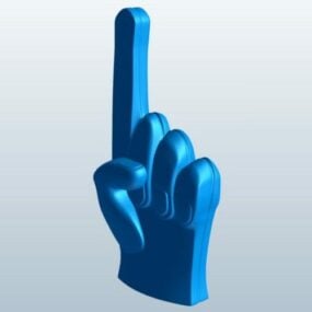 Schaumstoff-Fingerfigur, 3D-Modell