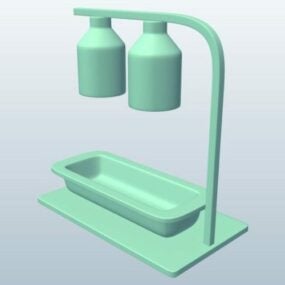 Potravinová lampa Lowpoly 3D model
