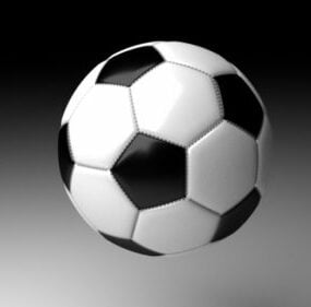 Old Football Ball 3d model
