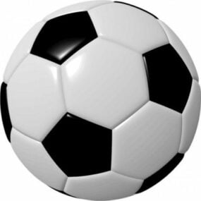 Modello 3d di pallone da calcio classico