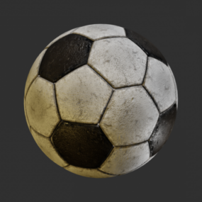 クラシックフットボールサッカーボールV1 3Dモデル