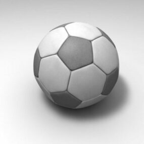 3д модель классического футбольного футбольного мяча