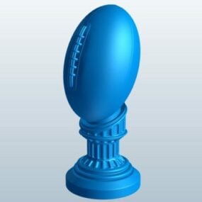 Rugby Trophy 3d model