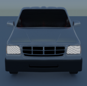 Lowpoly Ford Econoline Car 1998 3d model