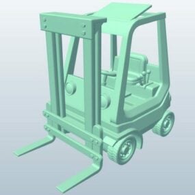 Low Poly Forklift דגם תלת מימד