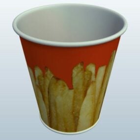 Fry Cup Fastfood 3d-modell