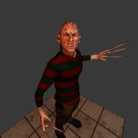 Freddy Krueger Killer -hahmon 3d-malli