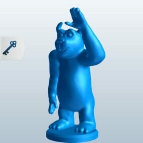 نموذج الدب الوحش ثلاثي الأبعاد