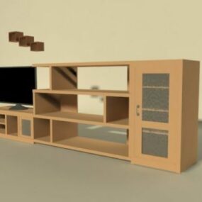 Einfache Möbel für Wohnzimmer 3D-Modell
