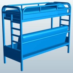 Futon Bunk Bed 3d model