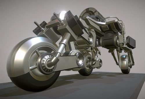 Futuristisches Trike-Motorrad