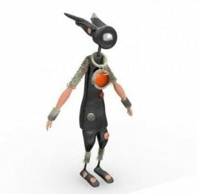 G Bunny Robot Character 3d model