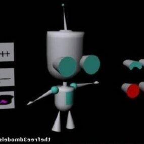 דגם תלת מימד של Sir Robot Character