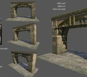 Gaminggebouwen Asset 3D-model