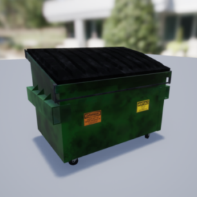 生态垃圾桶3d模型
