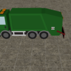 Garbage Truck Lowpoly Vehicle