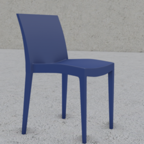 3d модель пластикового садового крісла