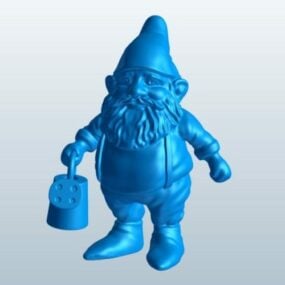 Model 3d Taman Gnome Figurine