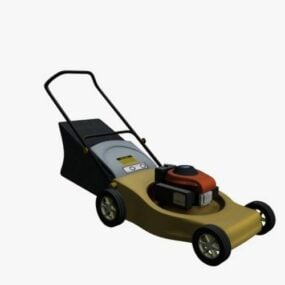 Lawn Mower Gas Powered 3d model