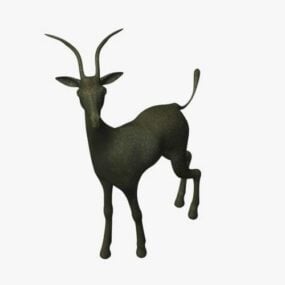 Gazelle Lowpoly 3d modell