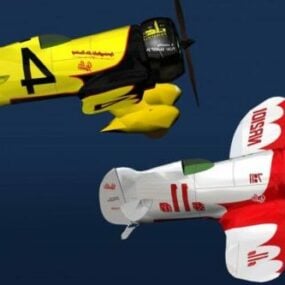 Gee Bee Plane 3d-modell