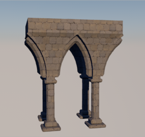 Architektura Model 3D filaru gotyckiego