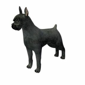 مدل سه بعدی سگ غول پیکر Schnauzer