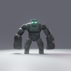 Giant Stoneman Character 3d-modell