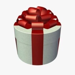 Gift Box With Ribbon 3d model