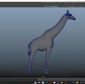 Giraffe Lowpoly Animal 3d model